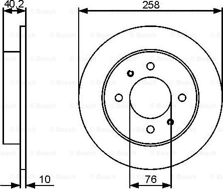 BOSCH 0 986 479 484 - Тормозной диск autosila-amz.com