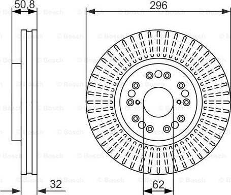 BOSCH 0 986 479 485 - Тормозной диск autosila-amz.com