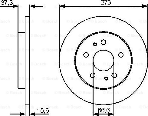 BOSCH 0 986 479 432 - Тормозной диск autosila-amz.com