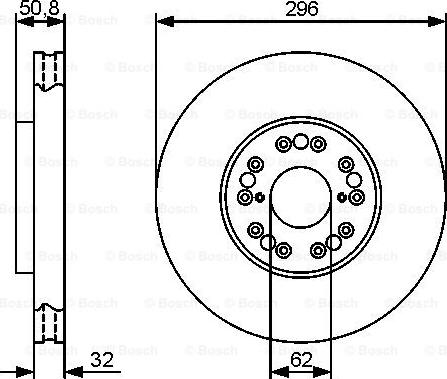 BOSCH 0 986 479 429 - Тормозной диск autosila-amz.com