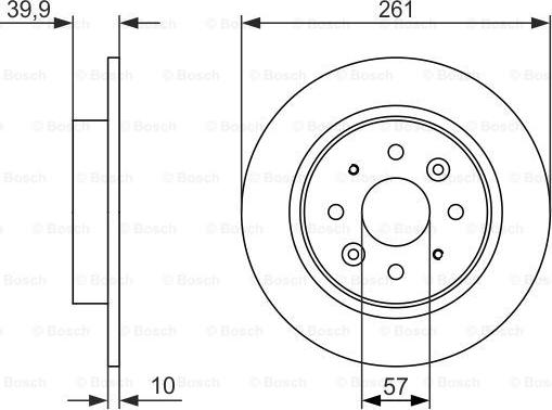 BOSCH 0 986 479 597 - Тормозной диск autosila-amz.com