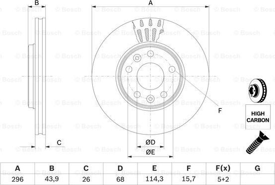 BOSCH 0 986 479 551 - Тормозной диск autosila-amz.com