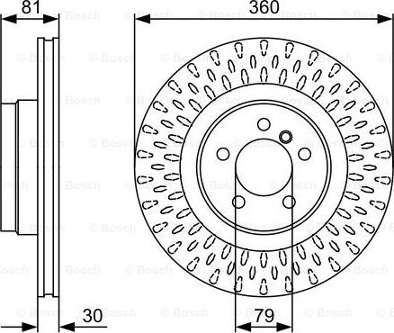 BOSCH 0 986 479 557 - Тормозной диск autosila-amz.com