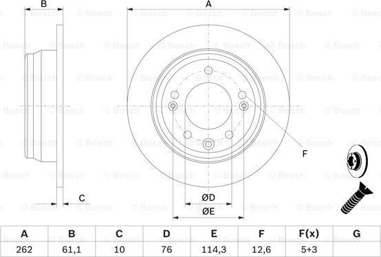 BOSCH 0 986 479 C14 - Тормозной диск autosila-amz.com