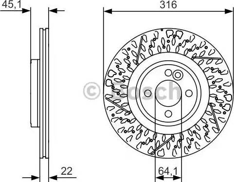 BOSCH 0 986 479 583 - Тормозной диск autosila-amz.com