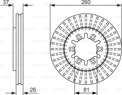 BOSCH 0 986 479 605 - Тормозной диск autosila-amz.com