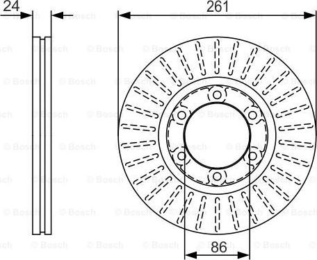 BOSCH 0 986 479 053 - Тормозной диск autosila-amz.com