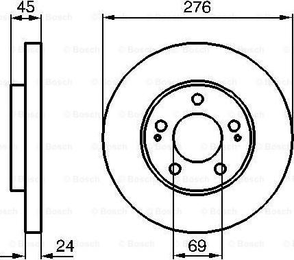 BOSCH 0986479035 - Лампа накаливания, фара дальнего света autosila-amz.com