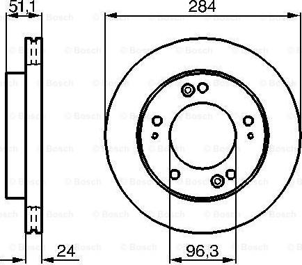 BOSCH 0 986 479 020 - Тормозной диск autosila-amz.com