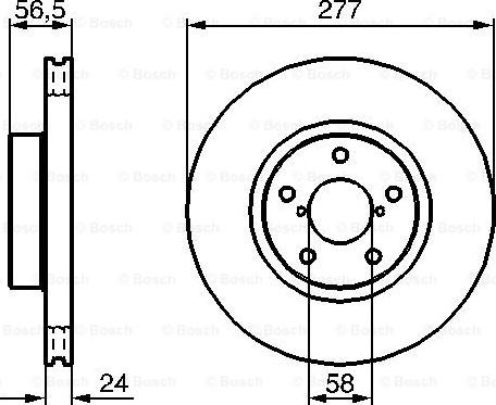 BOSCH 0 986 479 147 - Тормозной диск autosila-amz.com