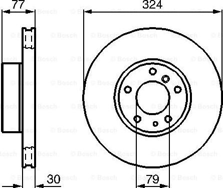 BOSCH 0 986 479 116 - Тормозной диск autosila-amz.com