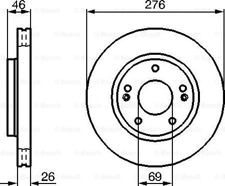 BOSCH 0 986 479 124 - Тормозной диск autosila-amz.com