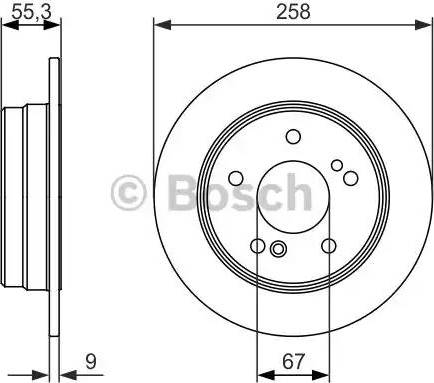 BOSCH 0 986 479 848 - Тормозной диск autosila-amz.com