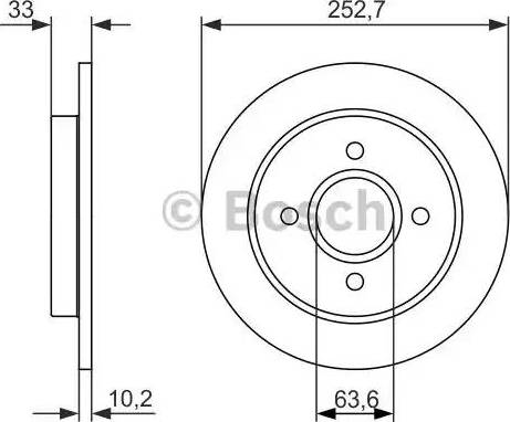 BOSCH 0 986 479 859 - Тормозной диск autosila-amz.com