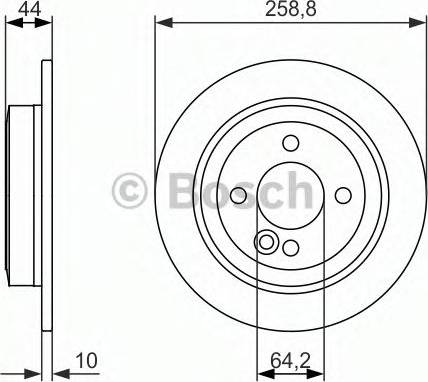 BOSCH 0 986 479 886 - Тормозной диск autosila-amz.com