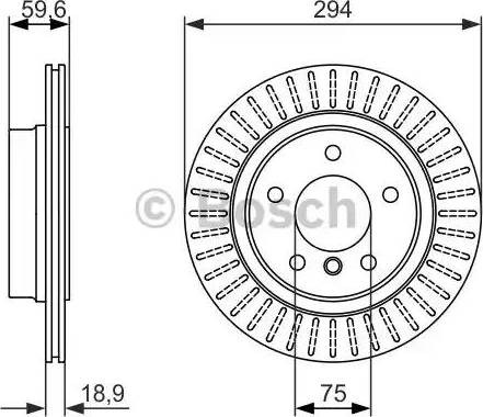 BOSCH 0 986 479 882 - Тормозной диск autosila-amz.com