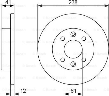 BOSCH 0 986 479 831 - Тормозной диск autosila-amz.com