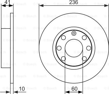 BOSCH 0 986 479 829 - Тормозной диск autosila-amz.com