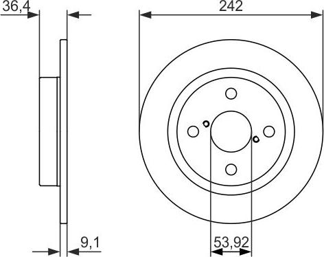 BOSCH 0 986 479 879 - Тормозной диск autosila-amz.com