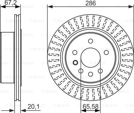 BOSCH 0 986 479 394 - Тормозной диск autosila-amz.com