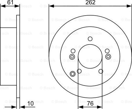 BOSCH 0 986 479 C03 - Тормозной диск autosila-amz.com