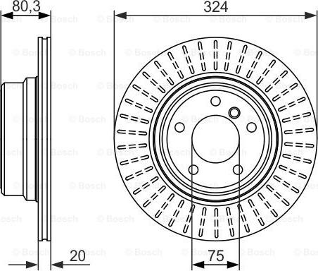 BOSCH 0 986 479 350 - Тормозной диск autosila-amz.com