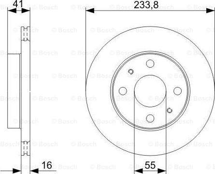 BOSCH 0 986 479 352 - Тормозной диск autosila-amz.com