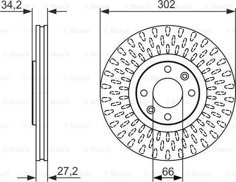 BOSCH 0 986 479 376 - Тормозной диск autosila-amz.com