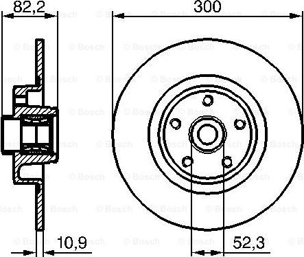 Akebono BN-0568 - Тормозной диск autosila-amz.com