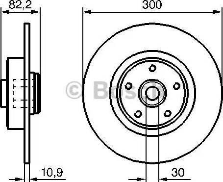 BOSCH 0 986 479 272 - Тормозной диск autosila-amz.com