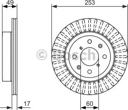 BOSCH 0 986 479 790 - Тормозной диск autosila-amz.com