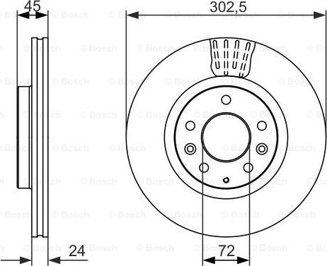 BOSCH 0 986 479 700 - Тормозной диск autosila-amz.com