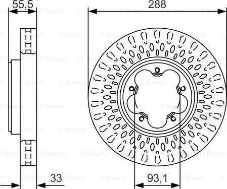 BOSCH 0 986 479 A49 - Тормозной диск autosila-amz.com