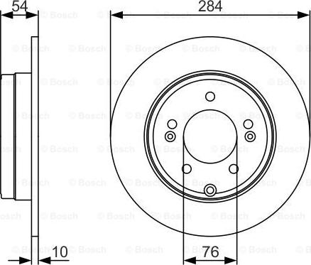 BOSCH 0 986 479 A45 - Тормозной диск autosila-amz.com