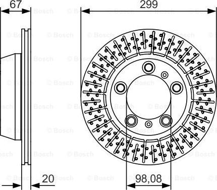 BOSCH 0 986 479 A09 - Тормозной диск autosila-amz.com