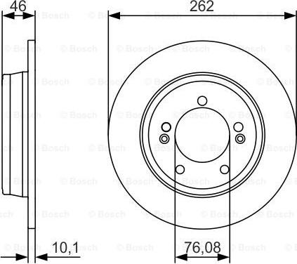 BOSCH 0 986 479 A16 - Тормозной диск autosila-amz.com