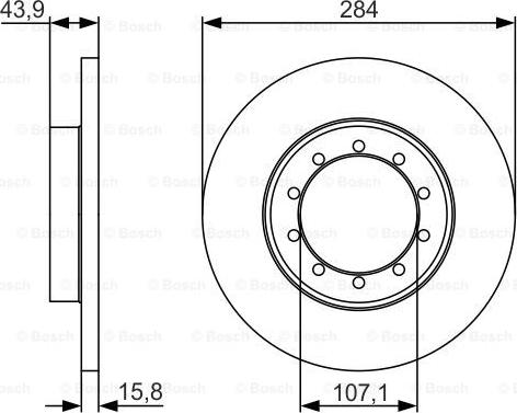 BOSCH 0 986 479 A34 - Тормозной диск autosila-amz.com