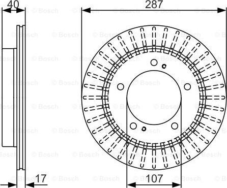 BOSCH 0 986 479 A32 - Тормозной диск autosila-amz.com