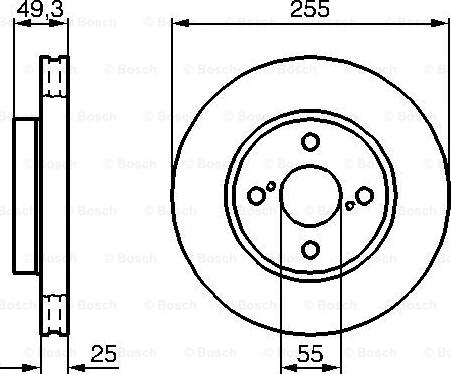 BOSCH 0 986 479 B70 - Тормозной диск autosila-amz.com