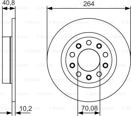 BOSCH 0 986 479 C41 - Тормозной диск autosila-amz.com