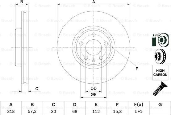 BOSCH 0 986 479 E49 - Тормозной диск autosila-amz.com