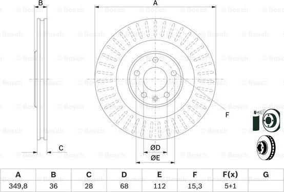 BOSCH 0 986 479 E41 - Тормозной диск autosila-amz.com