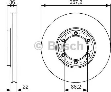 BOSCH 0 986 479 R42 - Тормозной диск autosila-amz.com