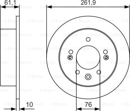 BOSCH 0 986 479 R09 - Тормозной диск autosila-amz.com