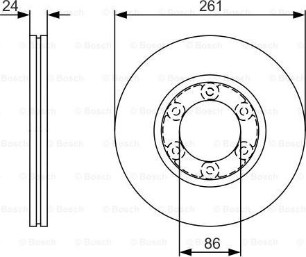 BOSCH 0 986 479 R16 - Тормозной диск autosila-amz.com