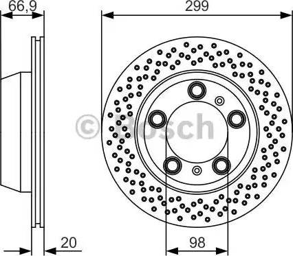 BOSCH 0 986 479 R11 - Тормозной диск autosila-amz.com