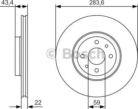 BOSCH 0 986 479 R17 - Тормозной диск autosila-amz.com