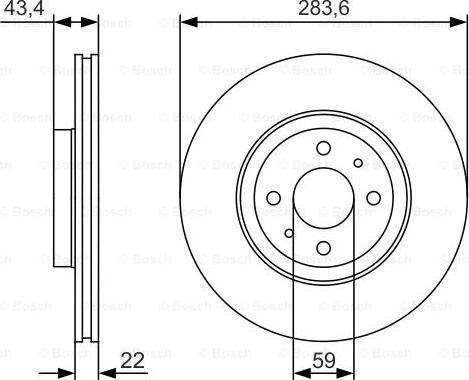 BOSCH 0 986 479 S01 - Тормозной диск autosila-amz.com