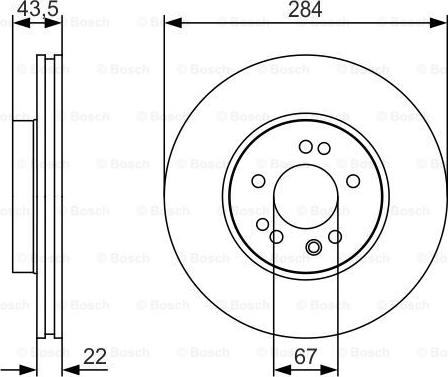 BOSCH 0 986 479 S15 - Тормозной диск autosila-amz.com