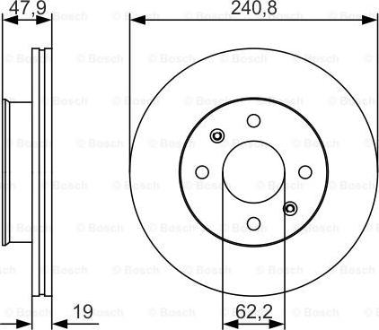 BOSCH 0 986 479 S18 - Тормозной диск autosila-amz.com